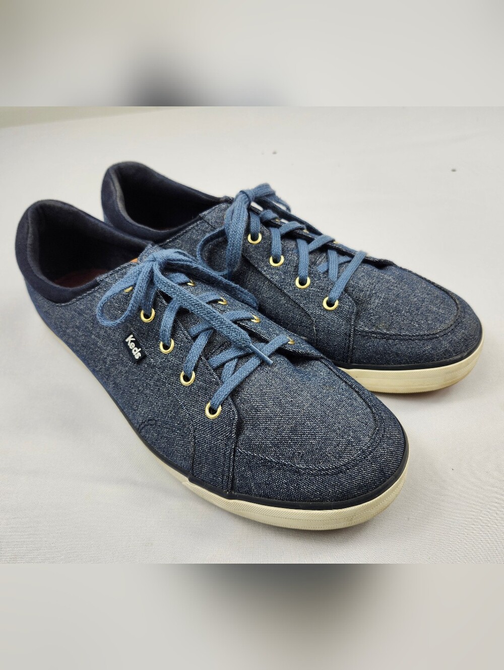 Keds Women’s 11 W Denim Blue Lace-Up Athletic Sneakers
